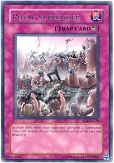 Royal Surrender Dark Revelation Volume 3 Yu-Gi-Oh! card