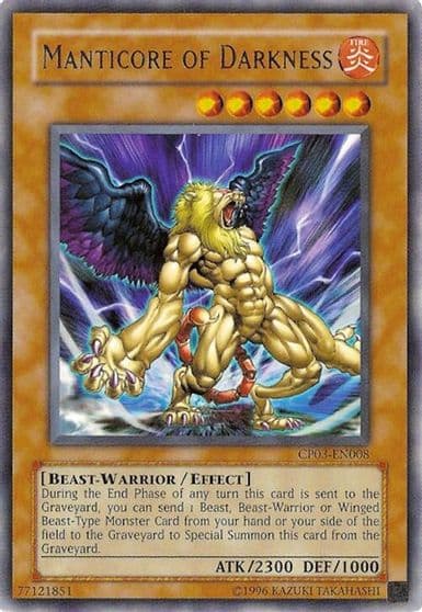 Manticore of Darkness Champion Pack 3 Yu-Gi-Oh! card