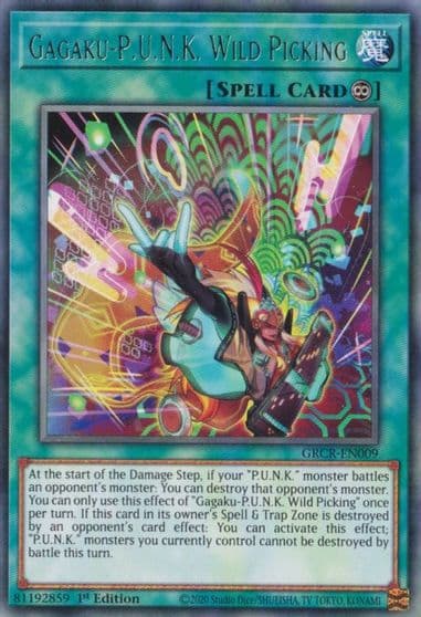 Gagaku PUNK Wild Picking The Grand Creators Yu-Gi-Oh! card