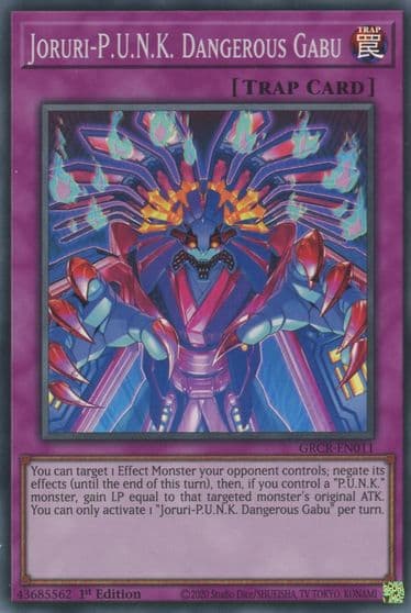 Joruri PUNK Dangerous Gabu The Grand Creators Yu-Gi-Oh! card