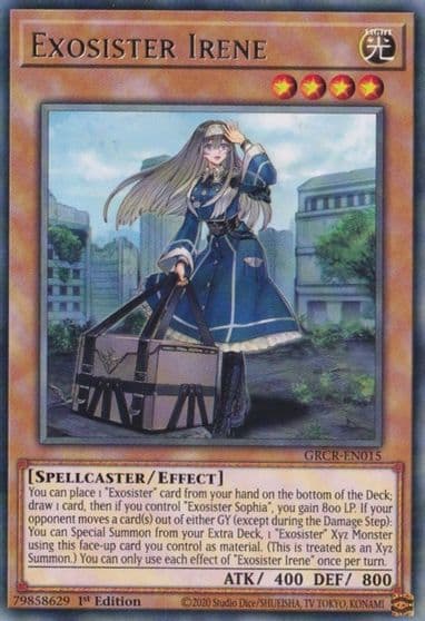Exosister Irene The Grand Creators Yu-Gi-Oh! card