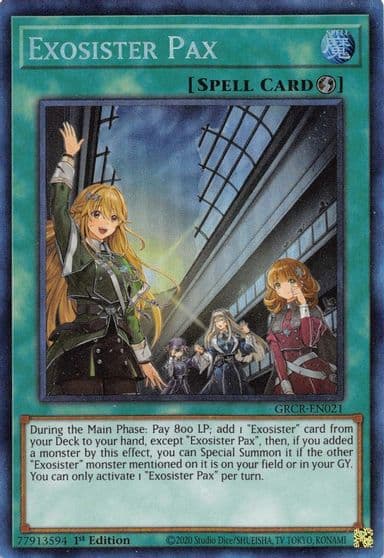 Exosister Pax CR The Grand Creators Yu-Gi-Oh! card