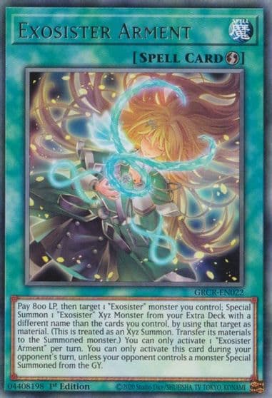 Exosister Arment The Grand Creators Yu-Gi-Oh! card