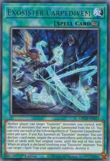 Exosister Carpedivem The Grand Creators Yu-Gi-Oh! card