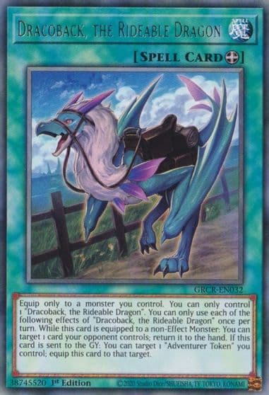 Dracoback the Rideable Dragon The Grand Creators Yu-Gi-Oh! card