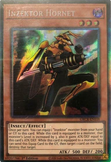 Inzektor Hornet CR The Grand Creators Yu-Gi-Oh! card