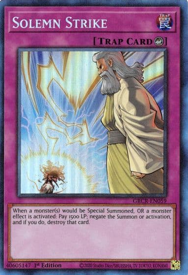 Solemn Strike CR The Grand Creators Yu-Gi-Oh! card