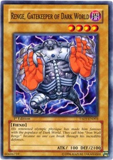 Renge Gatekeeper of Dark World Tactical Evolution Yu-Gi-Oh! card