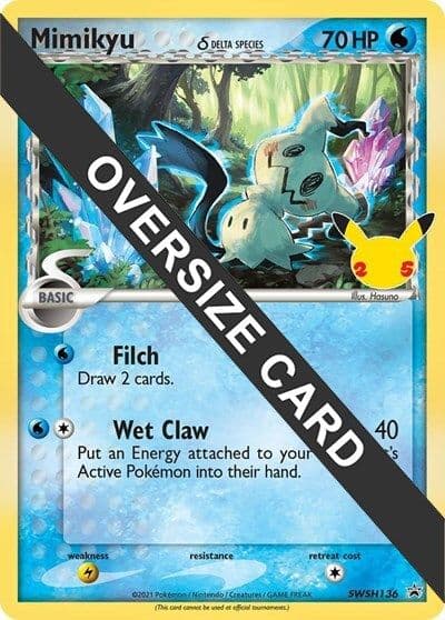 Mimikyu (Delta Species) - SWSH136 Jumbo Cards Pokemon card
