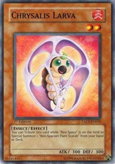 Chrysalis Larva Tactical Evolution Yu-Gi-Oh! card