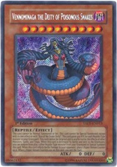 Vennominaga the Deity of Poisonous Snakes Tactical Evolution Yu-Gi-Oh! card
