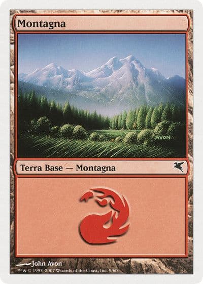 Mountain Italian Montagna D9 Magic Encyclopedia 2005 (Salvat/Hachette) Magic card