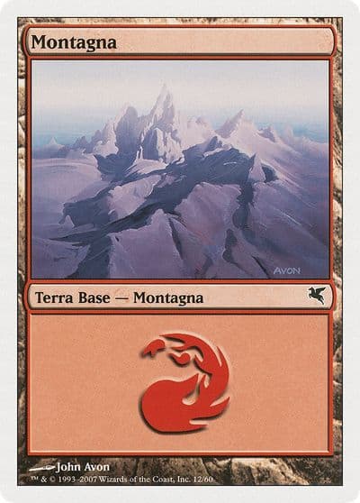 Mountain Italian Montagna C12 Magic Encyclopedia 2005 (Salvat/Hachette) Magic card