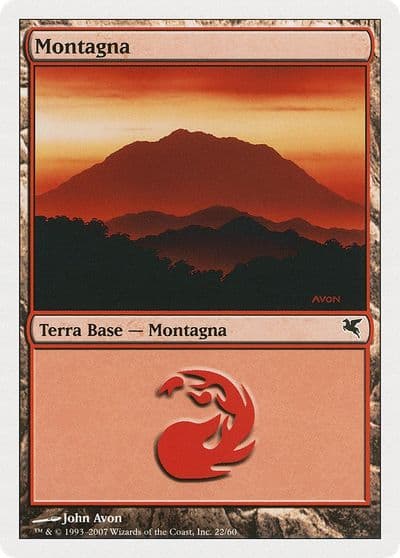 Mountain Italian Montagna C22 Magic Encyclopedia 2005 (Salvat/Hachette) Magic card