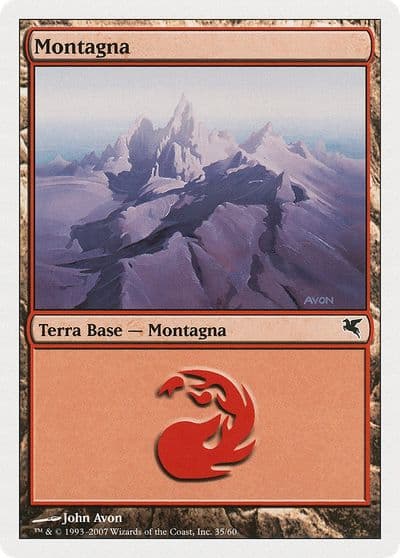Mountain Italian Montagna C35 Magic Encyclopedia 2005 (Salvat/Hachette) Magic card