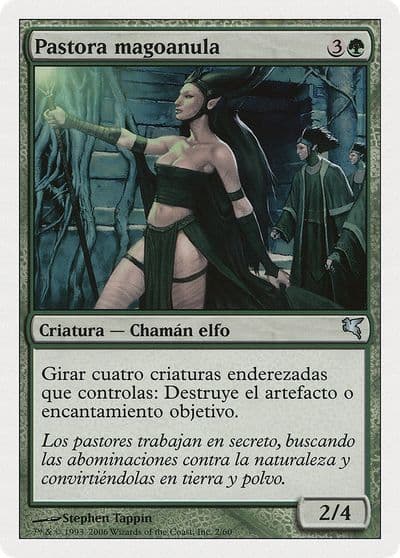 Elvish Vanguard Spanish Vanguardia elfica Magic Encyclopedia 2005 (Salvat/Hachette) Magic card