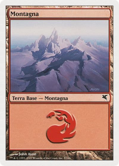 Mountain Italian Montagna D57 Magic Encyclopedia 2005 (Salvat/Hachette) Magic card