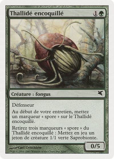Thallid Shell Dweller French Thallide encoquille J6 Magic Encyclopedia 2005 (Salvat/Hachette) Magic card