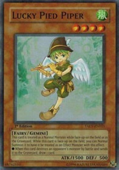 Lucky Pied Piper Tactical Evolution Yu-Gi-Oh! card