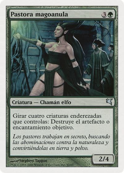 Nullmage Shepherd Spanish Pastora magoanula B40 Magic Encyclopedia 2005 (Salvat/Hachette) Magic card