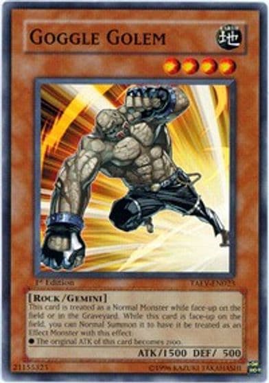 Goggle Golem Tactical Evolution Yu-Gi-Oh! card