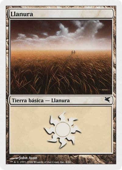 Plains Spanish Llanura C8 Magic Encyclopedia 2005 (Salvat/Hachette) Magic card