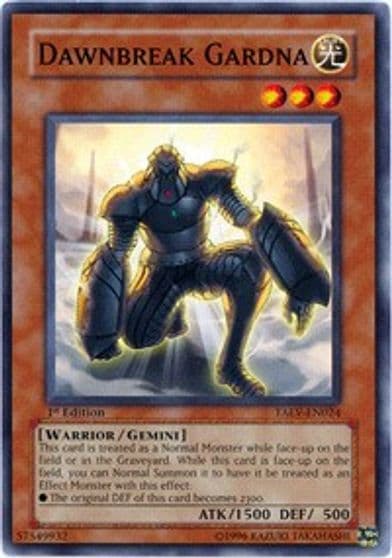 Dawnbreak Gardna Tactical Evolution Yu-Gi-Oh! card