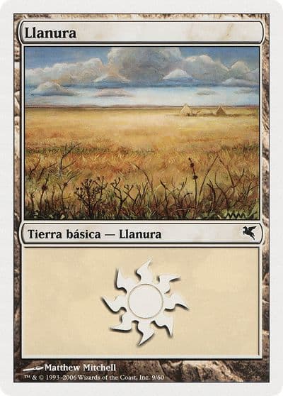 Plains Spanish Llanura C9 Magic Encyclopedia 2005 (Salvat/Hachette) Magic card