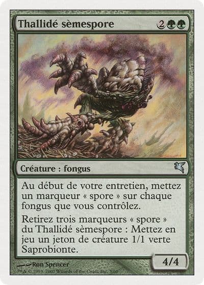Sporesower Thallid French Thallide semespore Magic Encyclopedia 2005 (Salvat/Hachette) Magic card