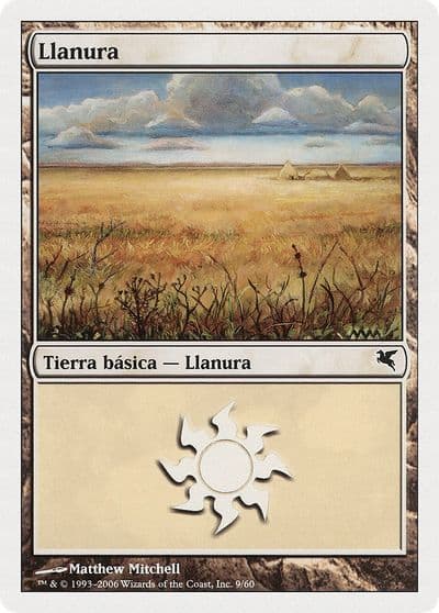 Plains Spanish Llanura G9 Magic Encyclopedia 2005 (Salvat/Hachette) Magic card