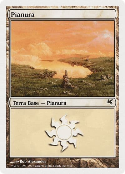 Plains Italian Pianura L9 Magic Encyclopedia 2005 (Salvat/Hachette) Magic card