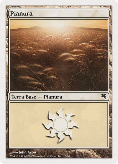 Plains Spanish Llanura G10 Magic Encyclopedia 2005 (Salvat/Hachette) Magic card