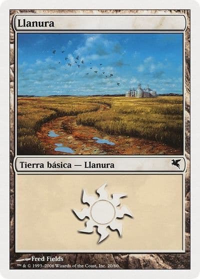 Plains Spanish Llanura C20 Magic Encyclopedia 2005 (Salvat/Hachette) Magic card