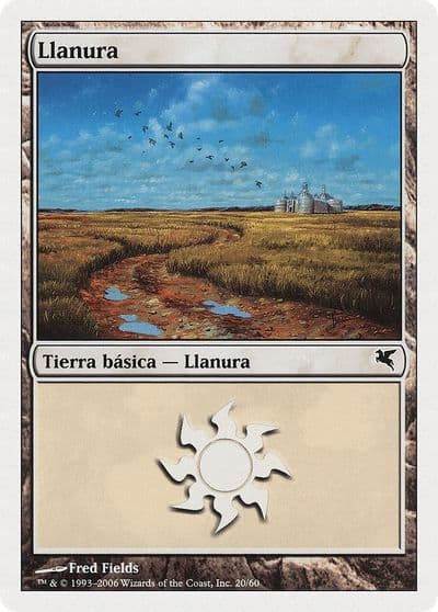 Plains Spanish Llanura G20 Magic Encyclopedia 2005 (Salvat/Hachette) Magic card
