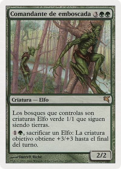 Ambush Commander Spanish Comandante de Emboscada Magic Encyclopedia 2005 (Salvat/Hachette) Magic card