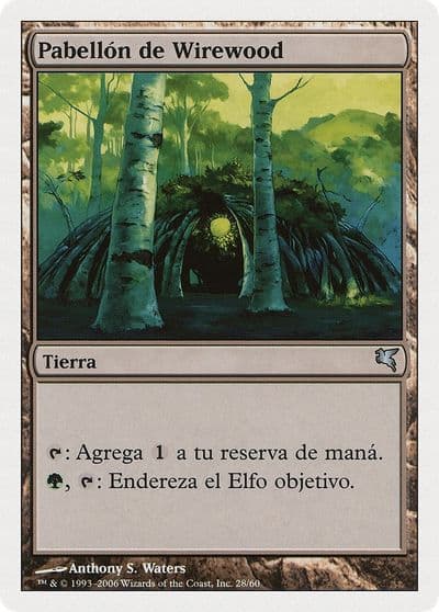 Wirewood Lodge Spanish Pabellon de Wirewood Magic Encyclopedia 2005 (Salvat/Hachette) Magic card