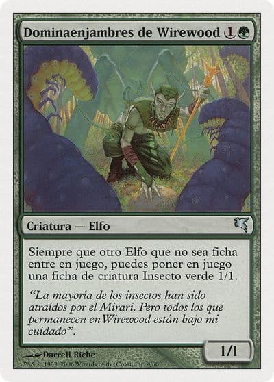 Wirewood Hivemaster Spanish Dominaenjambres de Wirewood B4 Magic Encyclopedia 2005 (Salvat/Hachette) Magic card