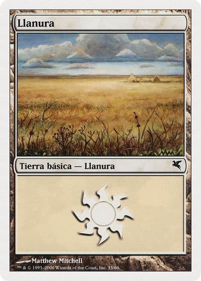 Plains Spanish Llanura C33 Magic Encyclopedia 2005 (Salvat/Hachette) Magic card