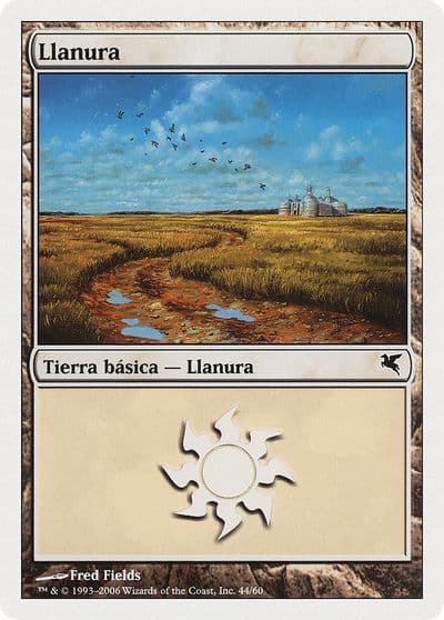 Plains Spanish Llanura C44 Magic Encyclopedia 2005 (Salvat/Hachette) Magic card