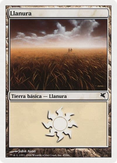 Plains Spanish Llanura C45 Magic Encyclopedia 2005 (Salvat/Hachette) Magic card