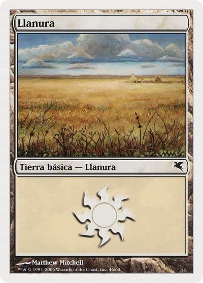 Plains Spanish Llanura C46 Magic Encyclopedia 2005 (Salvat/Hachette) Magic card