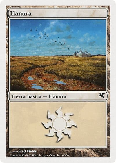 Plains Spanish Llanura G46 Magic Encyclopedia 2005 (Salvat/Hachette) Magic card