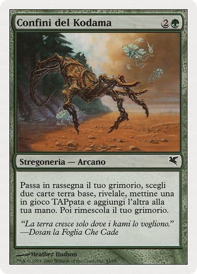 Kodamas Reach Italian Confini del Kodama Magic Encyclopedia 2005 (Salvat/Hachette) Magic card