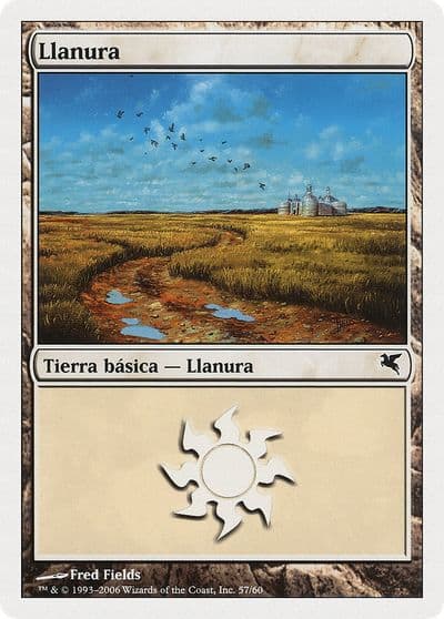 Plains Spanish Llanura C57 Magic Encyclopedia 2005 (Salvat/Hachette) Magic card