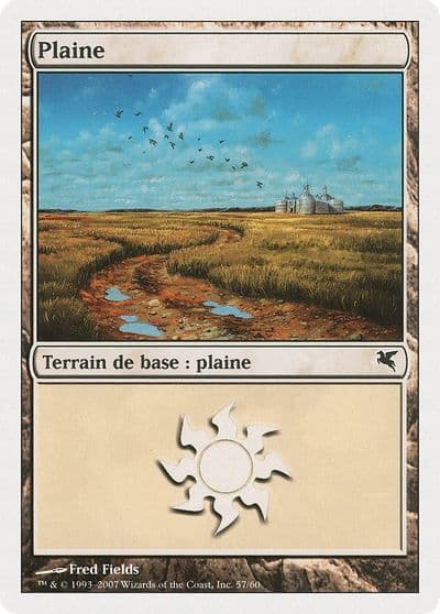 Plains French Plaine C57 Magic Encyclopedia 2005 (Salvat/Hachette) Magic card