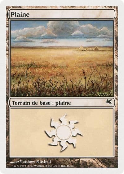 Plains French Plaine C46 Magic Encyclopedia 2005 (Salvat/Hachette) Magic card