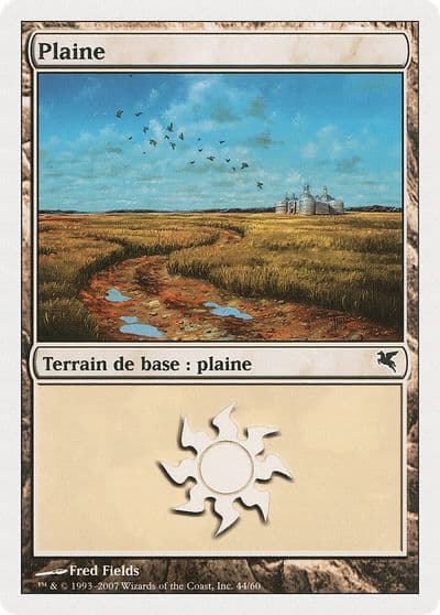 Plains French Plaine C44 Magic Encyclopedia 2005 (Salvat/Hachette) Magic card