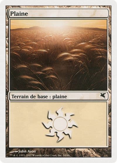 Plains French Plaine C34 Magic Encyclopedia 2005 (Salvat/Hachette) Magic card