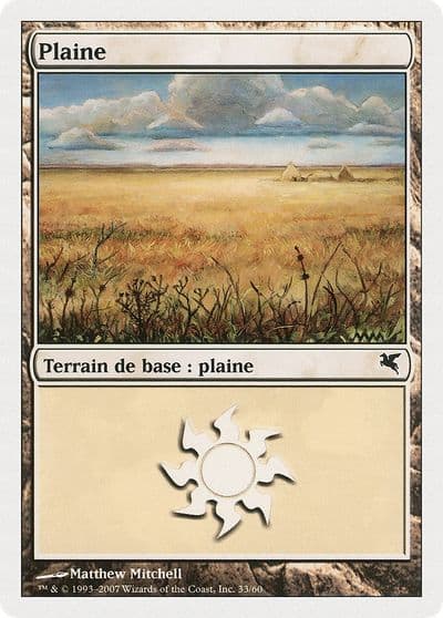 Plains French Plaine C33 Magic Encyclopedia 2005 (Salvat/Hachette) Magic card