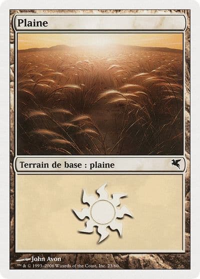 Plains French Plaine G23 Magic Encyclopedia 2005 (Salvat/Hachette) Magic card